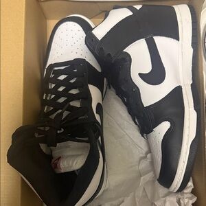 Nike Black and White High-Top Sneakers